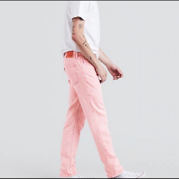 Men’s Levis 511 Sz 34/29 Pink Slim Fit Jeans - Picture 1 of 16